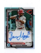 2024 Bowman Chrome - Bernard Moon 1st Auto Refractor /499 - #CPA-BMO