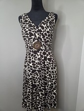 NWT - Women's plus size dress -Brown & Beige giraffe print dress (Size 20) 
