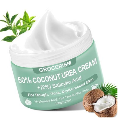 Urea Creme, Fußcreme, Hornhaut, Feuchtigkeit, Kokosnuss, Salicylsäure, Handcr...