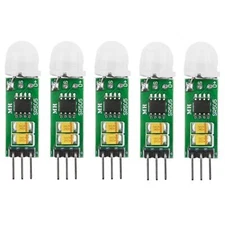 5Pcs HC-SR505 Micro Body Sensing Module PIR Motion Detector Switch Module Hig...