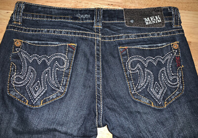 MEK DENIM Sz 27 Zanzibar Bootcut Dark Wash Selvedge Denim Jeans