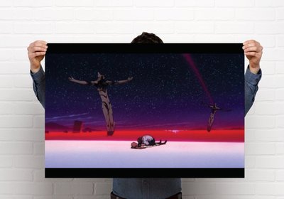 Neon Genesis Evangelion End of Eva final scene Asuka Shinji 11x17