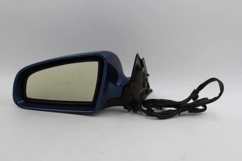 Espejo retrovisor de puerta azul del lado izquierdo sedán eléctrico pintado 2002-08 AUDI A4 OEM #7301 Foto 3 de 4