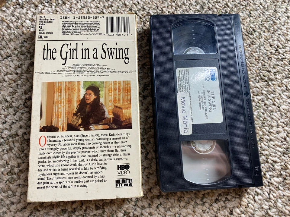 The Girl In A Swing VHS, 1989, A Millimeter Films Release, HTF OOP, Psychic - Image 3 of 4