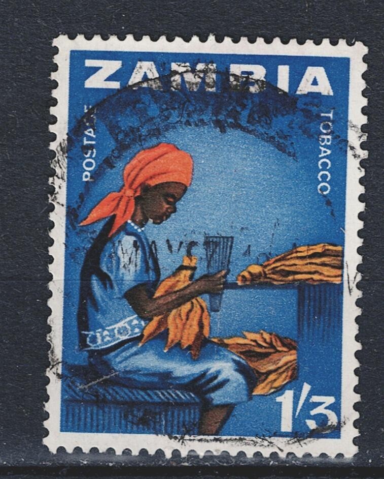 Zambia Agriculture Tobacco Farm stamp 1964 A-24
