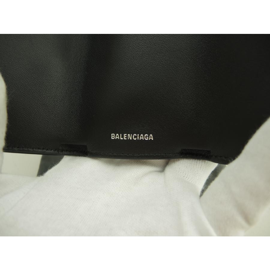 Balenciaga Mini Wallet Starry Paper Leather Black Compact Balenciaga Mini Wallet Starry Paper Leather Black Compact