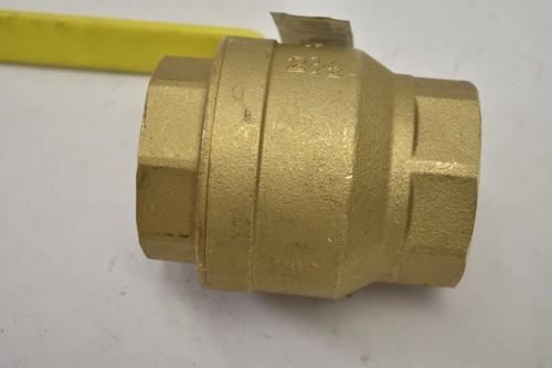 FNW Figure Full Port Brass Ball Valve w Threaded NPT Ends 2-1/2" 410A 600 WOG - Picture 2 of 6