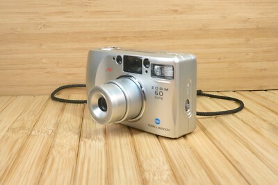 Vintage Konica Minolta Zoom 60 Date Point and Shoot 35mm Film