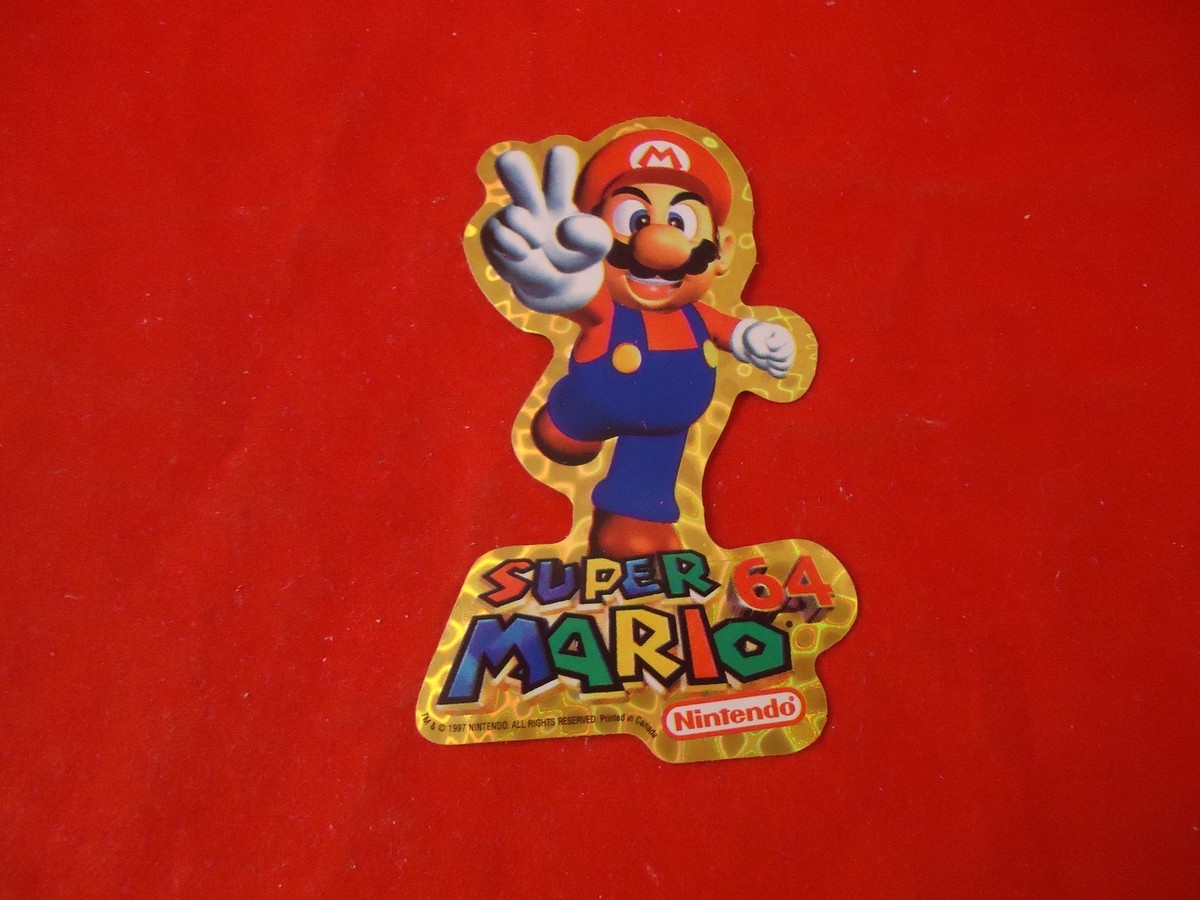Super Mario 64 Nintendo 64 N64 Vending Machine Sticker **RARE** | eBay