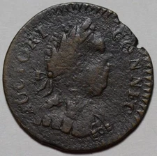 1786 Connecticut Colonial Copper, ETLIB INDE, Double Chin, Miller 1-A, R4