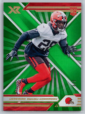 Jeremiah Owusu-Koramoah 2021 Panini XR Green Rookie /5 #139 Cleveland Browns