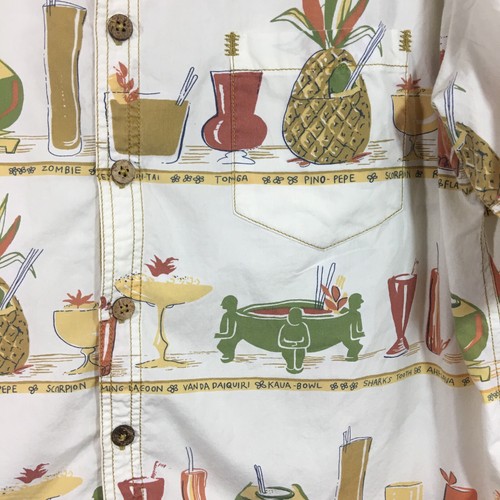 Kahala 1936 Hawaiian Button Front Shirt Men Size X Large White Cocktail Cruise - Picture 2 of 8