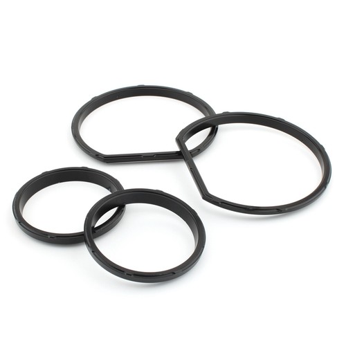 4X All Black Gauge Bezel Kit For Harley Touring Street Glide FLHT FLHX 2014-2023 - Picture 5 of 10
