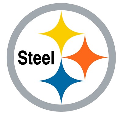Hard Hat USS US Steel 1 Vinyl Logo approx 1-3/4'' round on 1 sticker Johnstown PA
