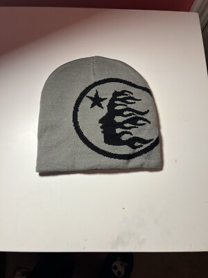 GRAY HELLSTAR BEANIE |Y2K Design|NEW| GRAPHIC BEANIE