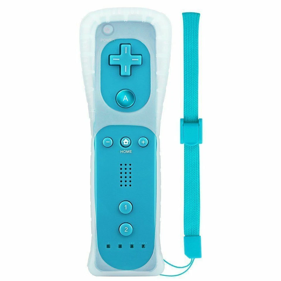 Built in Motion Plus Remote Controller For Nintendo Wii & Wii U Wiimote Gel Case - Image 2 of 4