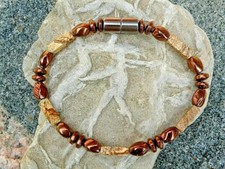 Hematite Magnetic Copper Single Bracelet Anklet Necklace Picture Jasper