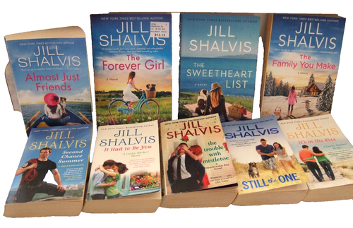LOT OF 9 JILL SHALVIS PAPERBACKS MIXED SERIES SUSPENSE ROMANCE