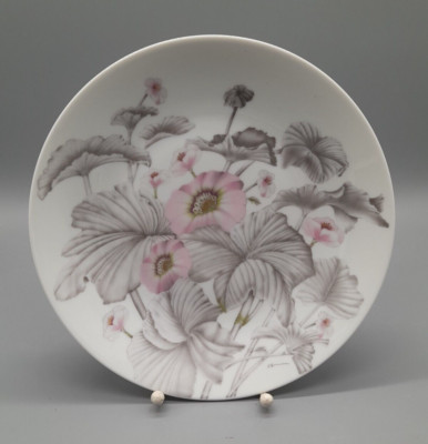 Rosenthal Teller Alain Le Foll - Fleur Roses - 22 cm Dm. - sehr guter Zustand