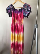LADIES MAXI DRESS PINK SIZE L £6
