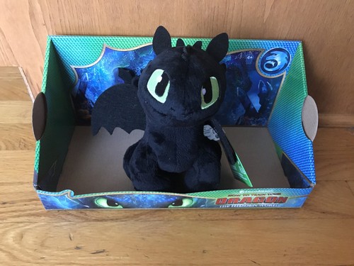 How to Train Your Dragon 3 Hidden World Toothless Plush 8" Black Dragon
