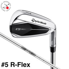 Taylormade Golf Qi Iron Club 5 R Flex N.S.PRO 820GH Steel Shaft Men Velvet Grip