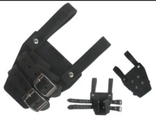  Free Shipping New 6"X4" Belt Attachment Dagger Frog w/ 2 Securing Straps Black