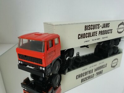 Lion Car Daf 2800 LKW und Anhänger Pally Holland Biscuits-Jams