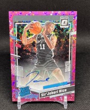2023-24 Donruss Optic Fast Break Auto Sir' Jabari Rice #267 Spurs RC Pink /25