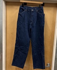 Vintage 60s 70s Sears High Waist Dark Wash Hippie Denim Jeans 29x29