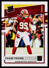 2020 Donruss Rated Rookies Canvas Chase Young #316 Washington Redskins