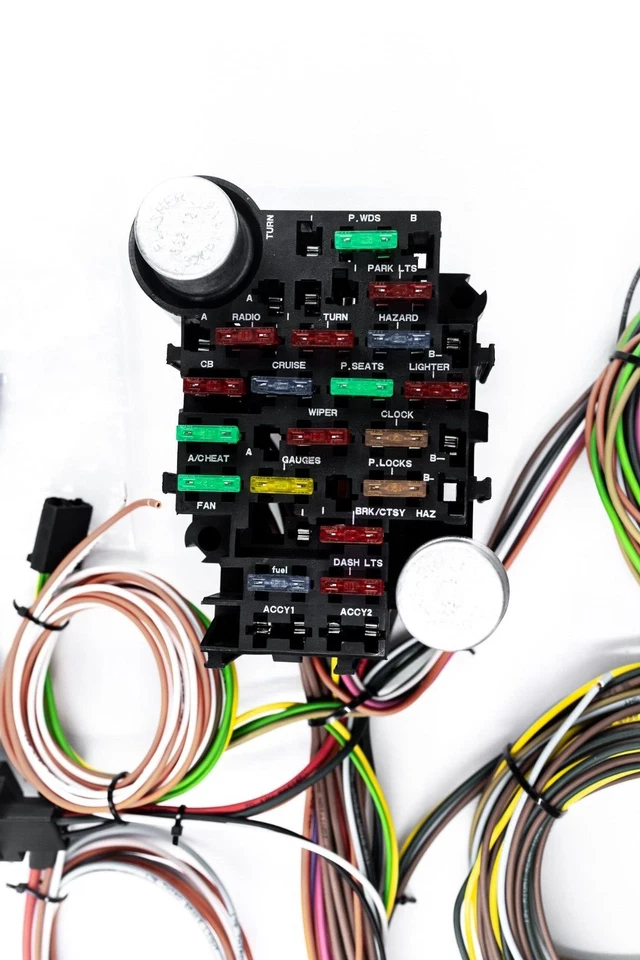 Arnés de cableado Hot Rod Eazy 22 circuitos completo de la A a la Z + luz H - Ford, Holden Foto 2 de 4