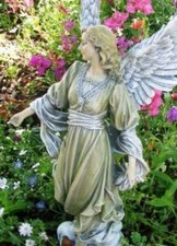 Garden Angel Statue Stunning 16 inch Flowing Person Pet Memorial