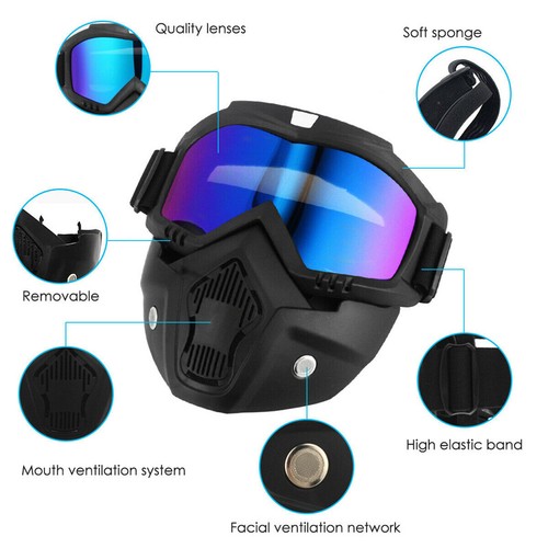 Winter Schneesportbrille Snowboard Ski Schneemobil Gesichtsmaske Sonnenbrille Brille - Bild 3 von 18