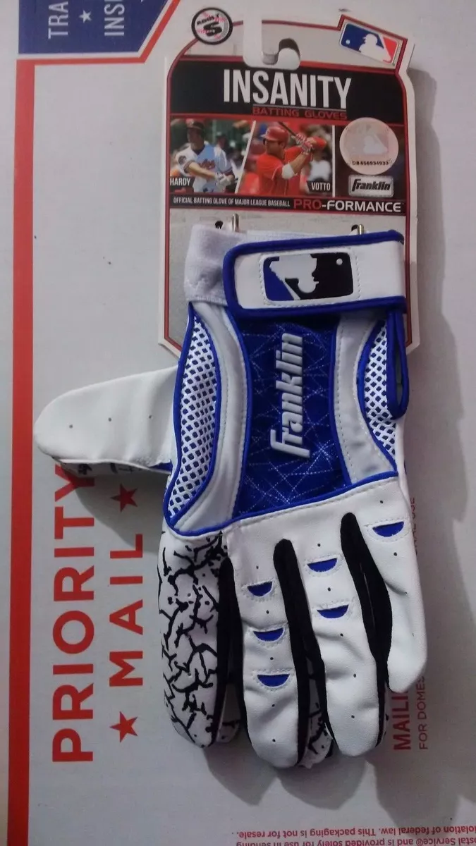 Franklin Sports Insanity Pro Adult Baseball Batting Gloves Style