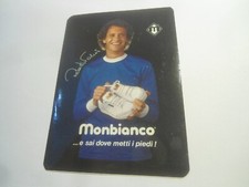 ROBERTO FALCAO - ADESIVO PUBBLICITARIO SCARPE MONBIANCO  - ANNI 80 -  11,8 X 8,6