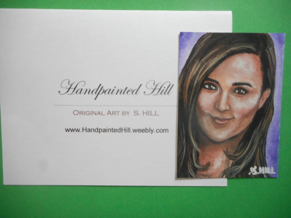 Ziva NCIS Cote De Pablo Sketch Card ACEO Original 1/1 Hand painted S.Hill - Image 2 of 4