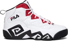 Fila Men's MB 1BM02106-113 Basketball Shoes White/Black/Red, Size 7~15 US