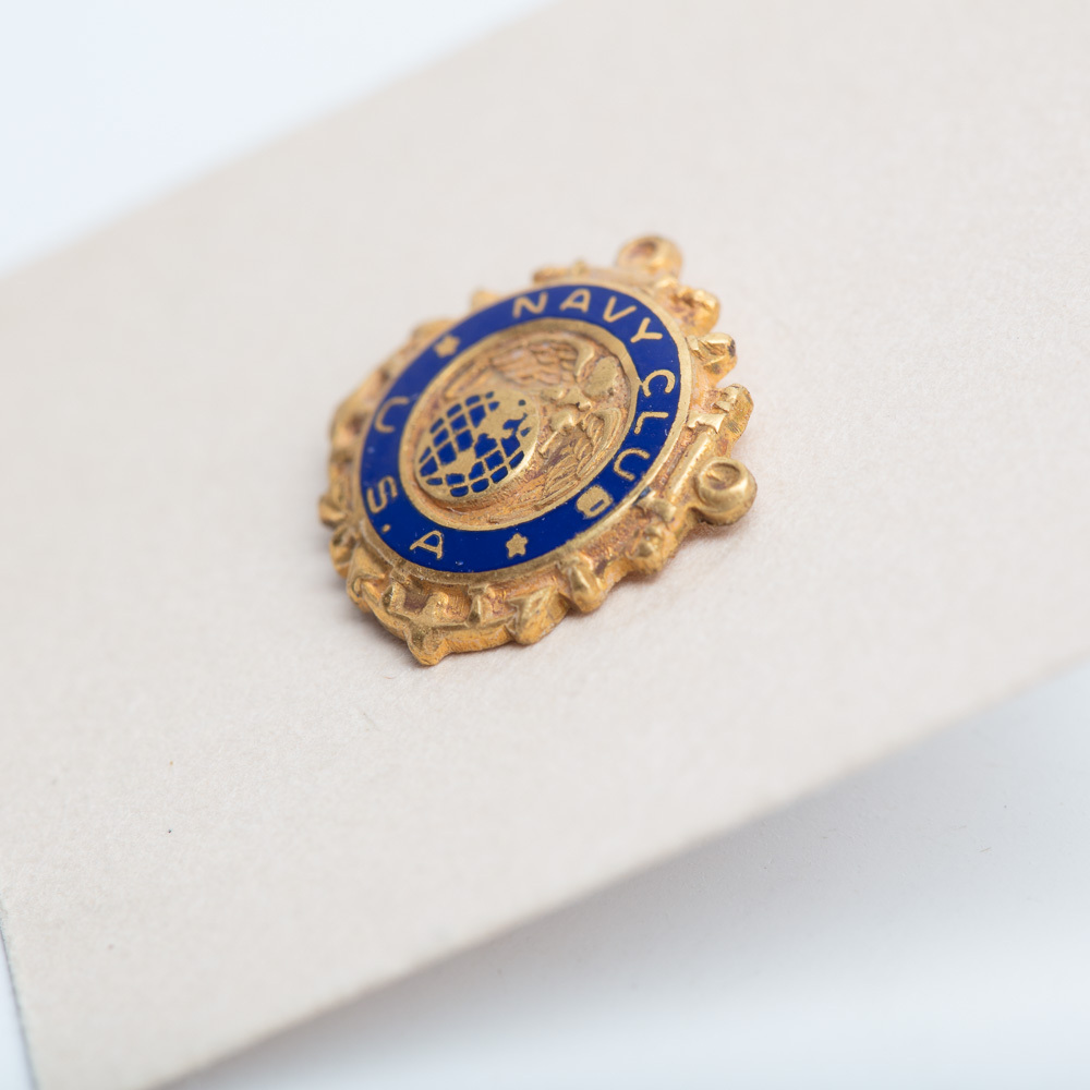 Vintage Navy Club USA lapel pin screw back stud eBay