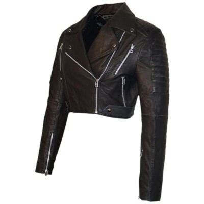 Vannamoda Short Biker Real Leather Women Jacket