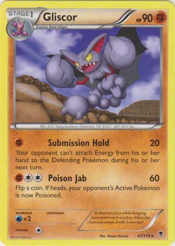 Pokemon - Gliscor - 47/119 - Rare - XY - Phantom Forces - NM