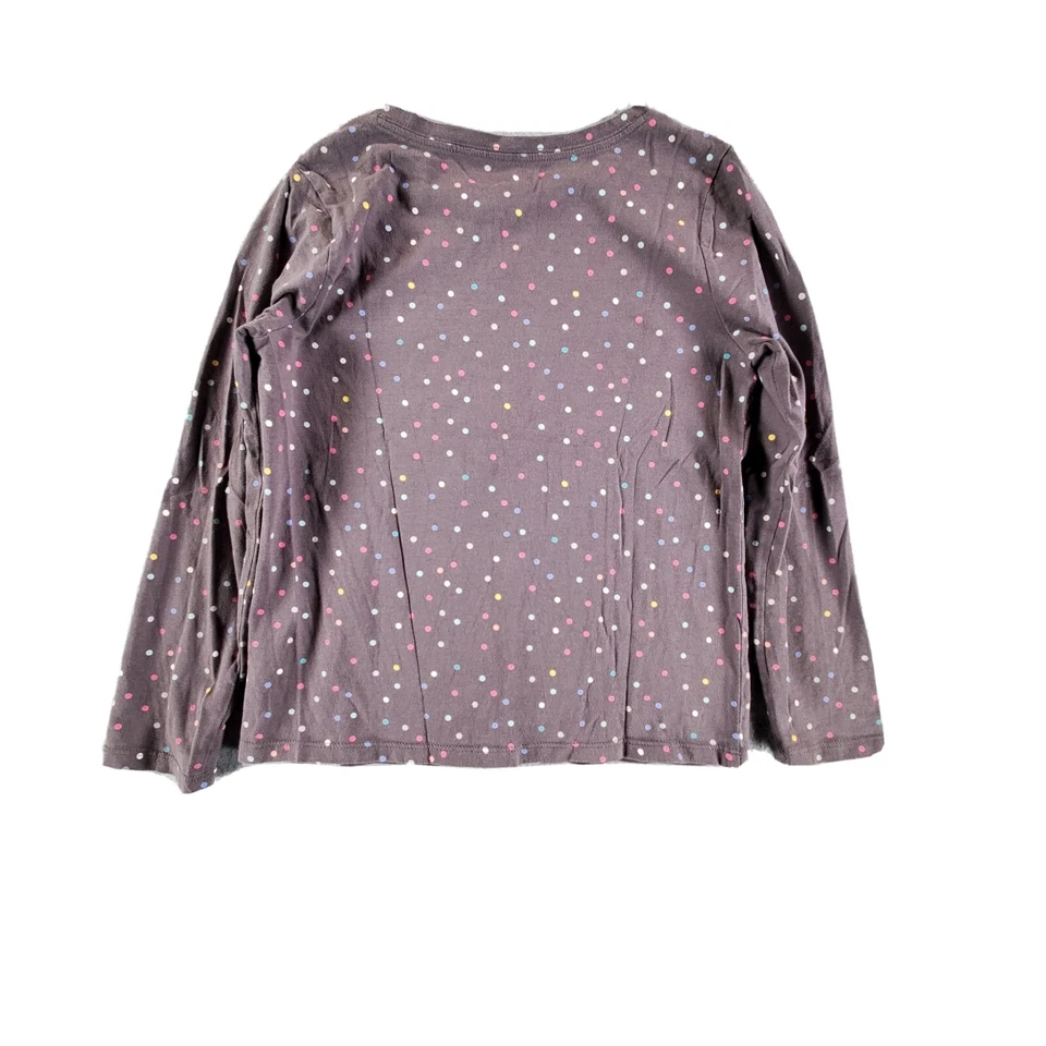 Camiseta Top Gymboree Niñas Taupe con Lunares Rosa Multicolor Manga Larga M Foto 2 de 4