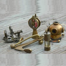 Souvenir nautico scafandro sestante ancora lanterna telegrafo bussola meridiana 
