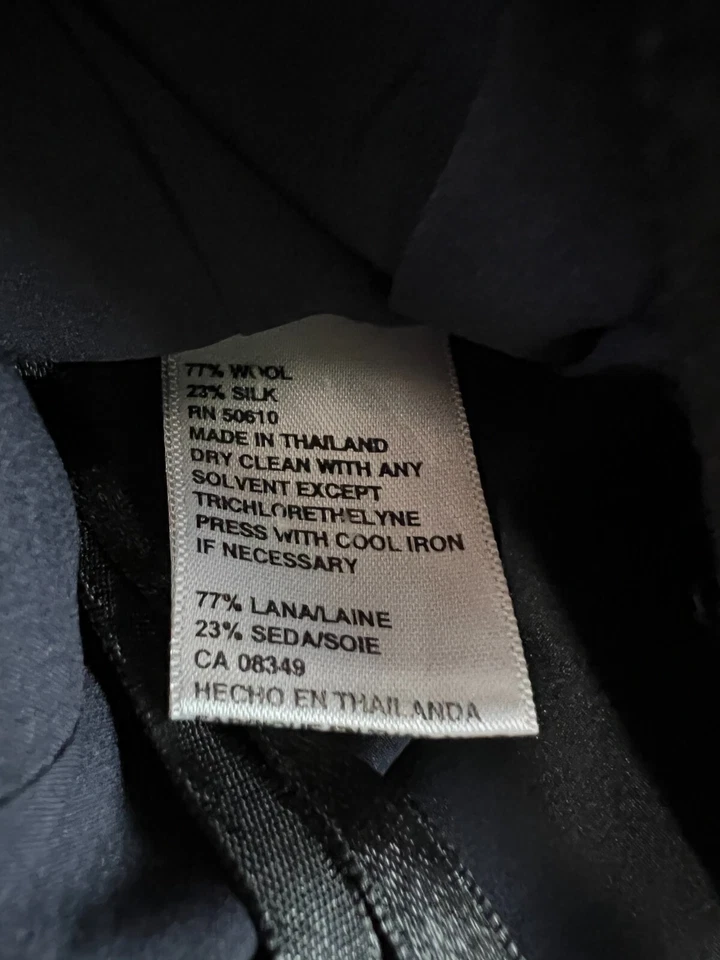 Falda recta para mujer Ann Klein NY talla 4 negra|falda de lunares blancos Foto 4 de 4