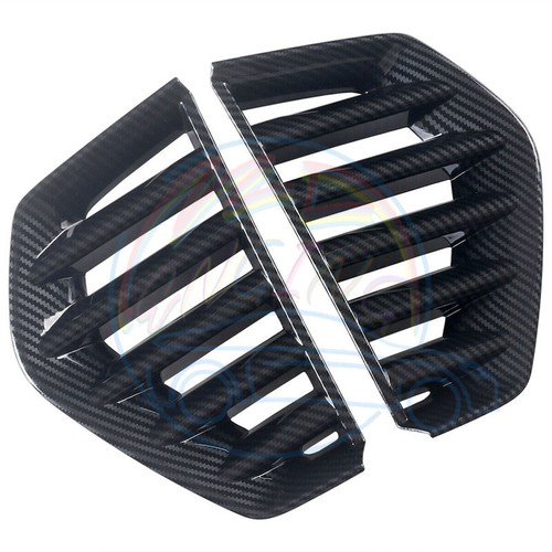Carbon Fiber Front Bumper Molding Trim Grilles For Cadillac XT4 2019-2022 - Picture 2 of 12