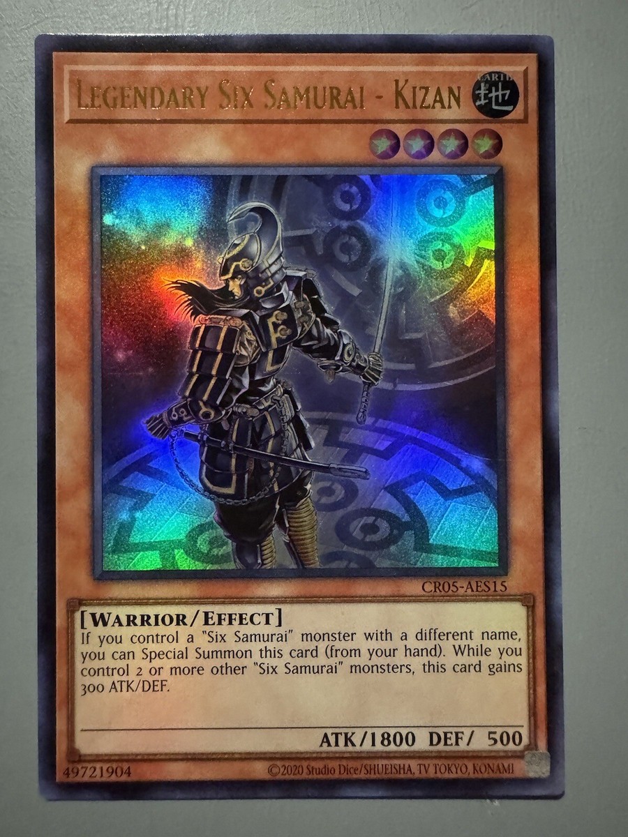 YUGIOH LEGENDARY SIX SAMURAI - KIZAN ASIA ENGLISH CR05-AES15 ULTRA