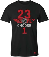 "23 Ways 2 Fly" T-SHIRT to Match Retro "Raging-Bull" 5's 2021
