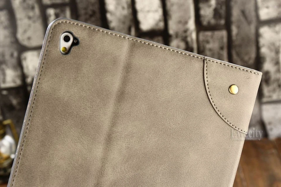 Folio Retro Wallet Leather Stand Smart  Sleep/Wake up Case Cover For Apple iPad - Image 2 of 3