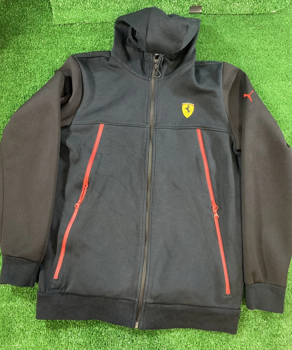Puma Scuderia Ferrari Zip Up Hoodie Hooded Sweatshirt Small eBay