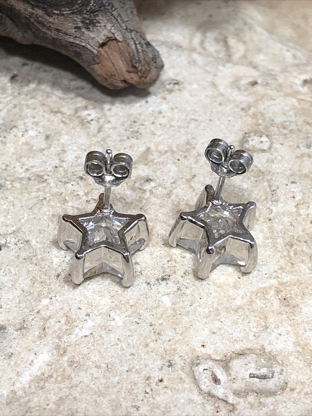 Delicate 925 Sterling Silver STAR Stud Earrings 3… - image 4